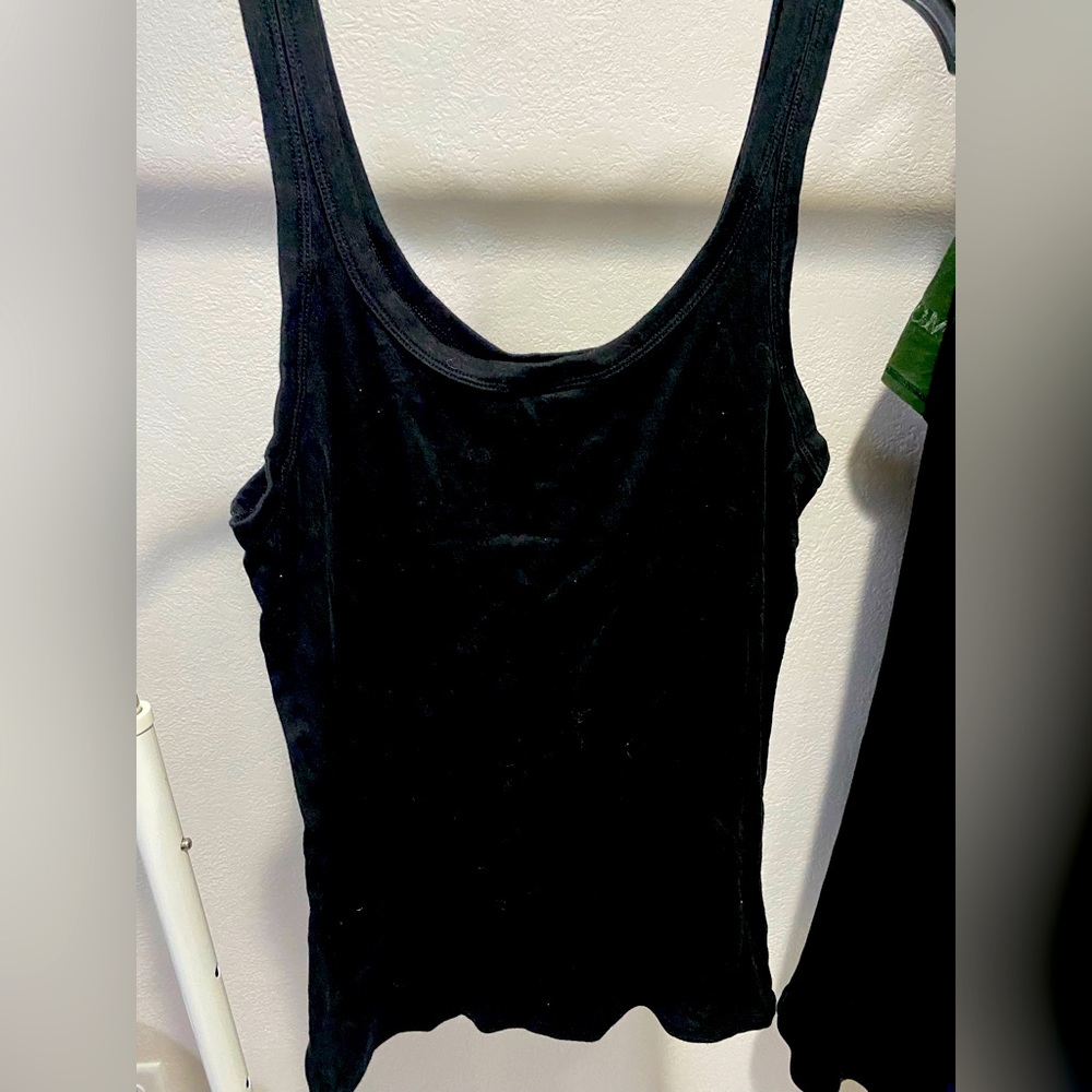 Black tank top